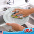 Lola Products Pot Brite Scour N' Sponge - 12 Pack Non-Scratch Dish Scrub Sponge Cleaning Pads, Nylon & Polyester