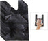 Sanitary Napkin Disposal Bags, 200 PCS Personal Trash Bags with Handle for Women's Hygiene Products - Black
