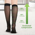 LIKAWEN 15-20 mmHg Sheer Compression Stockings for Women - Knee High Support Hose Compression Socks for Improving