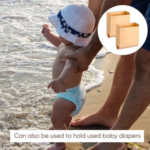 Thenshop Waxed Kraft Feminine Hygiene Liner Bag | 200 Pcs | 7.5 x 10" | Personal Dispensers | Sanitary Napkin Disposal