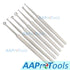 Set of 7 Fox Dermal Curettes, 1-7 MM Dermatology Instruments