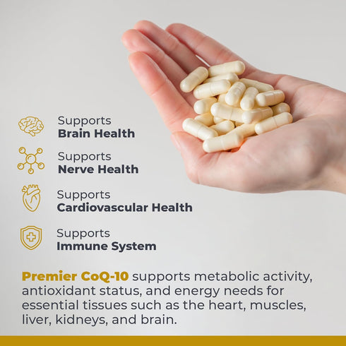 Premier Research Labs CoQ10, Coenzyme Q10 Supplement, 100mg Capsules, 60 Vegetarian Capsules