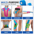 NUITPY 16 16 2 inch 16.4 Rolls Kinesiology Tape, Colors x Feet Waterproof Athletic Tape, Uncut Kinetic Tape, Elastic