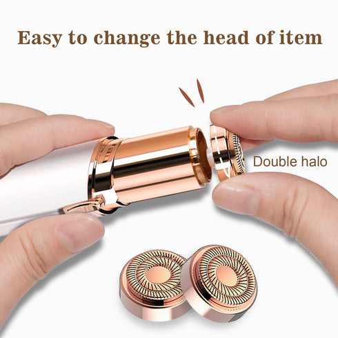 Women's Facial Hair Remover Replacement Heads, Compatible with Flawless Finishing Touch Tool for Gen 1 Single Halo