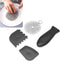 Chainmail Scrubber Kit for Cast Iron Pans, Stainless Steel Cleaner with Toothed Scraper and Handle Cover, Durable for