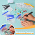 Serfeymi 48 Pcs Zippered Pill Pouches Organizer Plastic Bags 3 X 3 Inches with Writable Label for Travel Medicine