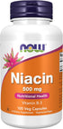 NOW Supplements Niacin (Vitamin B-3) 500 mg, Essential B-Group Vitamin, 100 Capsules