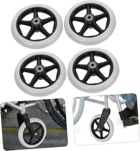 Ipetboom High-Strength Front Wheel Accessories for Wheelchairs by - Easy Assembly