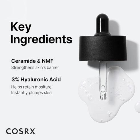 COSRX Pure Sodium Hyaluronic Acid 3% Serum, Hydration Boosting Facial Serum for Fine Lines (0.67fl.oz)