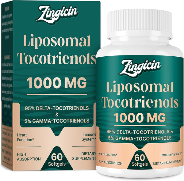 Vitamin E Tocotrienols - Liposomal Vitamin E Oil 1000mg, Highly Absorbable for Cardiovascular, Bone Health, Antioxidant