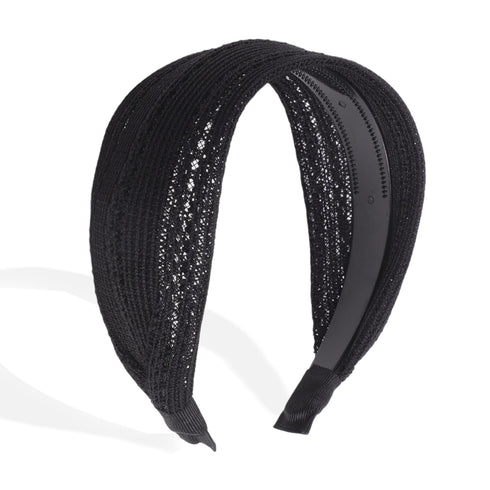 VOCOSTE Wide Headbands for Women, Extra Wide Non-Slip Bohemia Hair Accessories, Thick Head Bands with Teeth