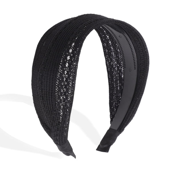 VOCOSTE Wide Headbands for Women, Extra Wide Non-Slip Bohemia Hair Accessories, Thick Head Bands with Teeth