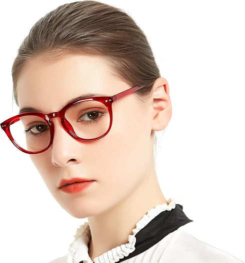 MARE AZZURO Women's Round Reading Glasses, Stylish Readers 0 1.0 1.25 1.5 1.75 2.0 2.25 2.5 2.75 3.0 3.5 4.0 5.0 6.0