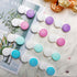 QVVQ 12PCS Contact Lens Case, Colorful Contact Lens Box Left/Right Eyes Holder Container, Outdoor Mini Contact Lens