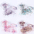 Holographic Nail Glitter Flakes - Mermaid Powder Nail Art Decorations and 3D Sequins for DIY Manicure