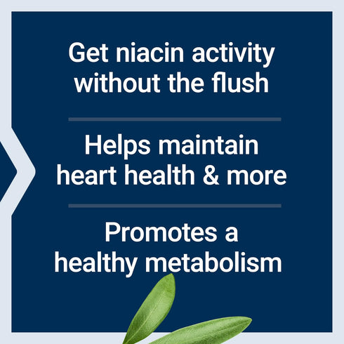 Life Extension No Flush Niacin, B3 for Heart Health, Cholesterol & Energy Support, Non-GMO, 100 Capsules