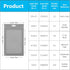 100 Pieces Resealable Mylar Ziplock Bags, Holographic Gradient with Clear Window, 4.1x5.9 Inch Party Sample Bags