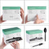 Plastic Disposable Spoons, Individually Packaged, 7-Inch Black Commercial Take Away, 100 PCS