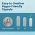 5-in-1 Magnesium Complex - High Absorption Chelated Magnesium for Nerves, Muscles & Bones, 60 Capsules