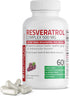 Bronson Resveratrol 500 Complex, Standardized Trans-Resveratrol with Grape Seed & Red Wine Extract, 60 Capsules.
