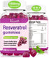 High Purity Resveratrol Gummies, 120 Gummies, 98% Trans-Resveratrol with Quercetin, Anti-Aging Supplement