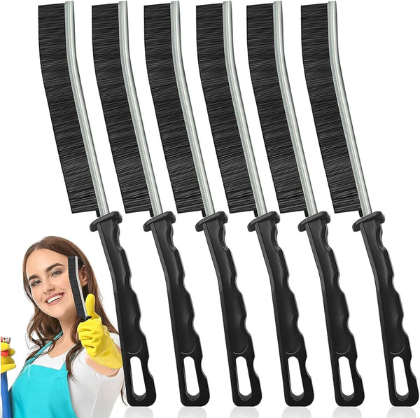 6Pcs Hard Bristle Cleaning Brush Set, Thin Gap Cleaning Tools for Toilet, Bathroom, Kitchen, Home, Bathtub, Sink