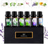 Flower Essential Oils Set, 6x10ml Aromatherapy Oil Gift Kit for Diffuser, Humidifier, Fragrance - Gardenia, Magnolia,