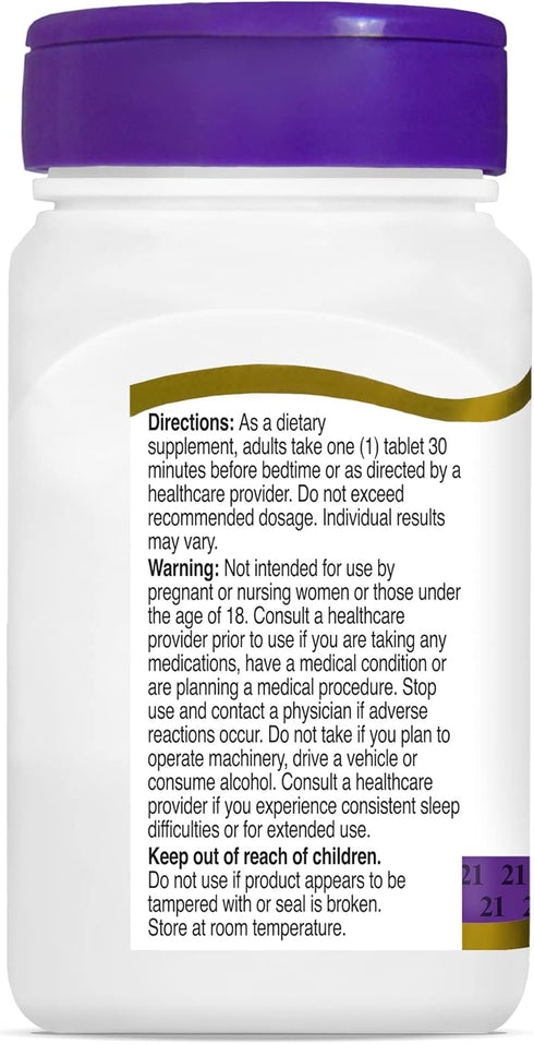 21st Century Melatonin 3 mg Tablets - 90 Count