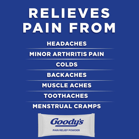 Goody's Extra Strength Headache Powder, 50 ct Pain Relief Powders (Pack of 1)
