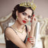Hicarer 3 Pieces Baroque Queen Crown Set, Crystal Tiara Earrings Necklace for Women Bridal Jewelry