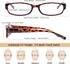 EYEGUARD Readers 4 Pack of Thin Elegant Women's Reading Glasses with Beautiful Patterns, 2.50
