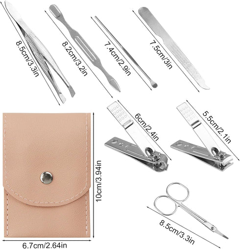 Manicure Set Bulk, Nail Clippers Kit Personal Fingernail Clippers Set for Men and Women, Professional Grooming Gift