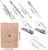 Manicure Set Bulk, Nail Clippers Kit Personal Fingernail Clippers Set for Men and Women, Professional Grooming Gift