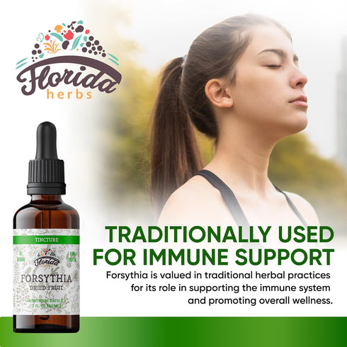 Forsythia Tincture, Organic Forsythia Extract (Lian Qiao, Forsythia Suspensa) Health Supplement, 2 oz, Non-GMO