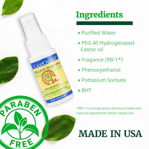 Lice Spray | 1oz Concentrated Preventative Treatment for Lice, Eggs, and Nits