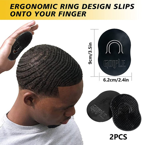 Natural Wave Pomade for Men, Strong Hold 360 Wave Training Hair Cream, Moisture and Control with Travel Size