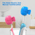 Mspan Toothbrush Protector Clip Pod, Compatible with Oral-B Philips Colgate for Manual & Electric Toothbrush - 2 Packs