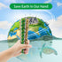 Biodegradable Green Bamboo Printed Paper Drinking Straws - Pack of 100 Disposable Straws