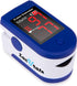 Zacurate Fingertip Pulse Oximeter - Blood Oxygen Saturation Monitor with Batteries and Lanyard (Sapphire Blue)