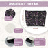 Purple and Black Halloween Makeup Bag, Witchy Gifts for Women, Goth Gothic Makeup Bag for Halloween