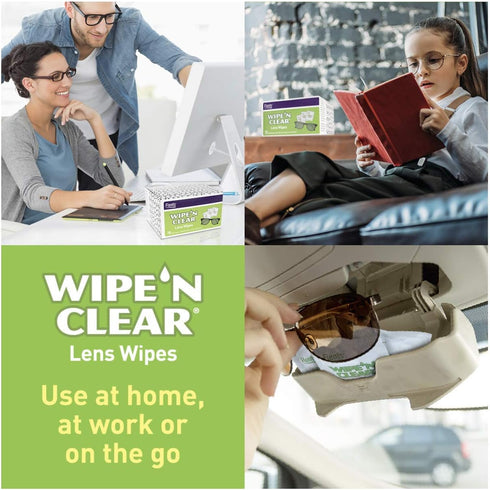 Flents Eyeglass Cleaner Lens Wipes, 225 Count (3 Boxes of 75), Pre-Moistened Cleaning Cloths for Glasses & Screens