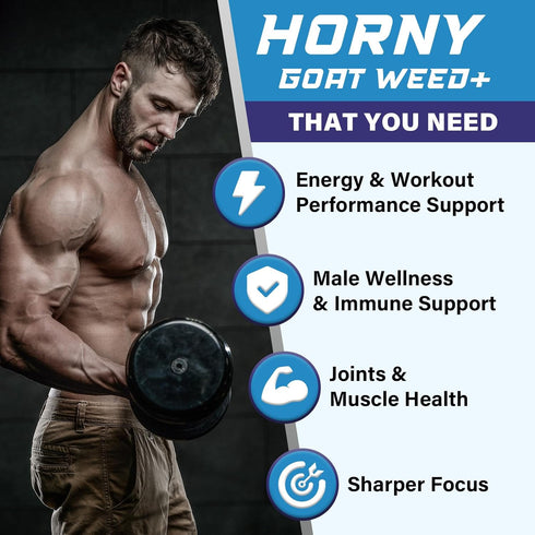 Vusinmju 12 1 1500mg 500mg 60 Hornygoatweed for Men, In Horny Goat Weed, Male Enhancing Supplement with Horny goat