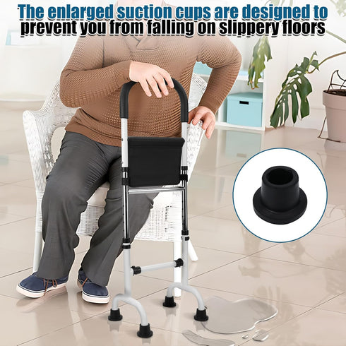 ZWPARTS 6 (30.7-36.6") 300lb Stand Assist Aid for Elderly - Adjustable Heights Capacity, Carbon Steel Frame, Non-Slip