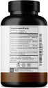 Organic Lions Mane Capsules - Immune Health & Cognitive Supplement with Reishi & Cordyceps, 90 Veggie Capsules