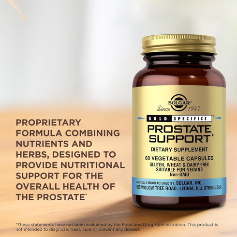 Solgar Prostate Support, 60 Vegetable Capsules - Non-GMO, Vegan, Gluten Free