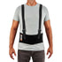 Ergodyne ProFlex 1600 Back Support Brace, 9" Extended Support, High Cut Front For Mobility, Small,Black