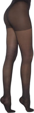 Healthweir Sheer Compression Pantyhose for Women, 15–20 mmHg Graduated Support, Reinforced Toe & Heel (3, Black)