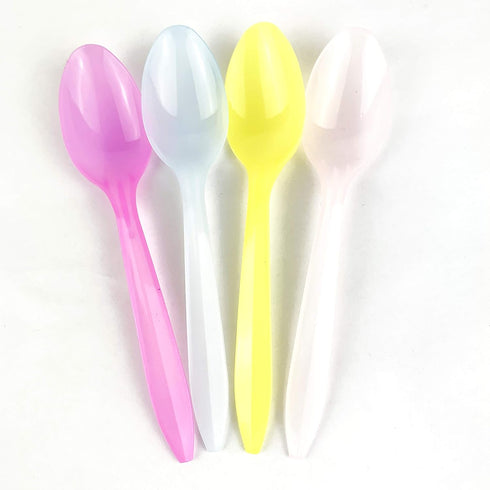 Worlds Color Changing Disposable Plastic Spoons, 50 Count for Frozen Yogurt & Ice Cream