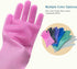 Angel Wings Magic Dish Washing Gloves, Silicone Reusable Cleaning Gloves with Scrubber for Household Use