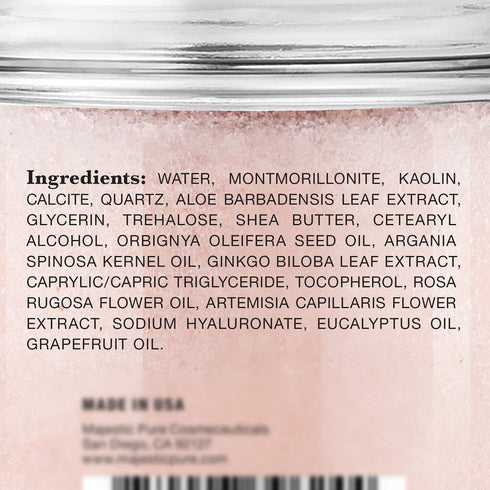 MAJESTIC PURE Himalayan Clay Mud Mask - Exfoliating and Acne Fighting Mask, 10 oz